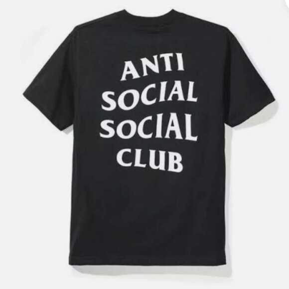 Anti Social Social Club X Undefeated "Club Undefeated" Tee Black 100% authentic - Picture 2 of 6
